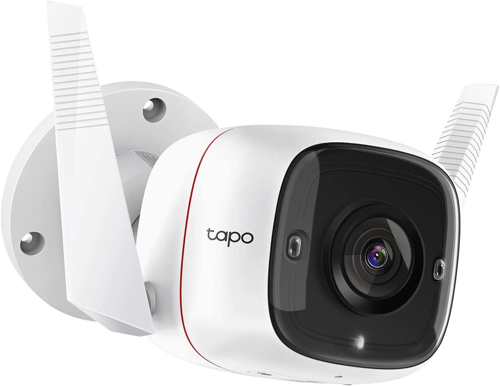 CAMARA IP TAPO C310 WIFI PT EXTERIOR 3MP DETECCION DE MOVIMIENTO VISION NOCTURNA MICROSD 128GB AUDIO BIRIDECCIONAL ALARMA15 FPS