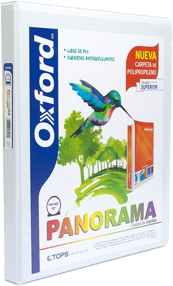 Carpeta Oxford Panorama Blanca 1/2" Aro Tipo O (C.12)