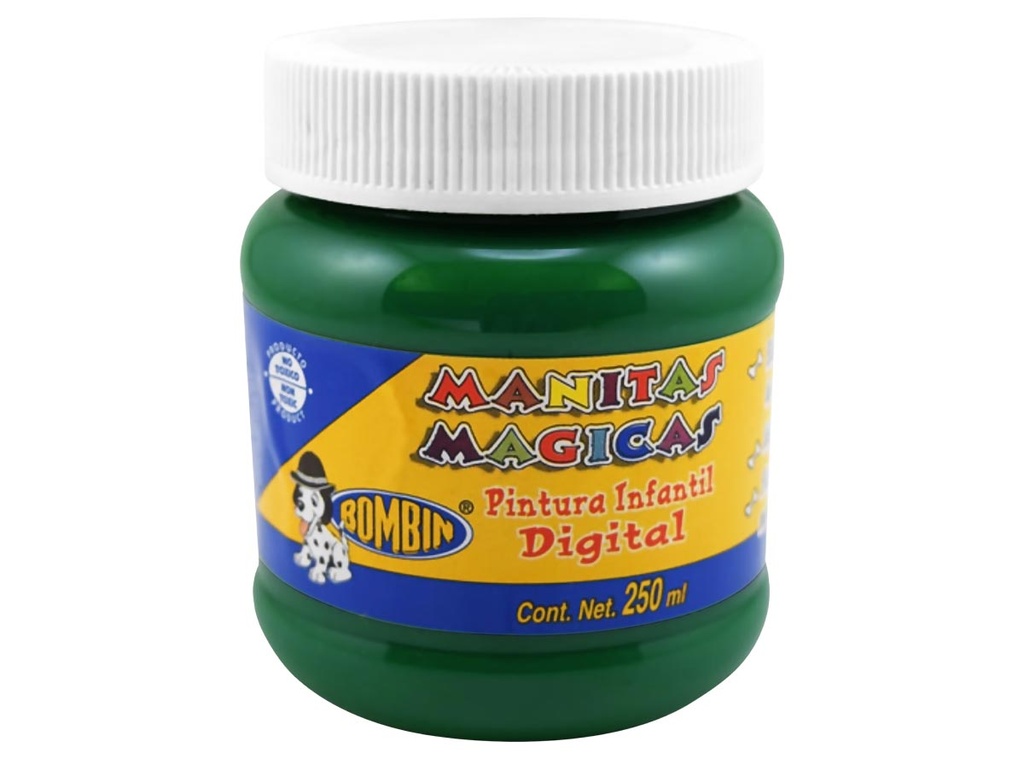 Pintura Manitas Magicas Rodin Bombin Verde 250ml (C.12)