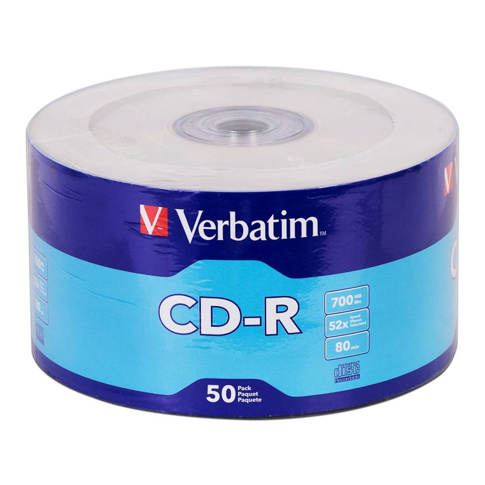 50 CD-R Logo Verbatim 52x 700mb