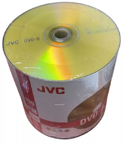 100 Pzas.dvd-r Jvc 16x 4.7gb