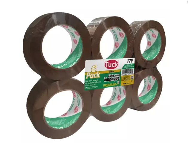 Paquete C/6 Cinta Adhesiva 179 Tuk Canela 48mm X 150m  231265