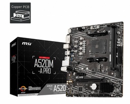 [A520M-A PRO] Tarjeta Madre Msi 64 GB A520M-A PRO Ddr4, Amd Ryzen, Hdmi 4K, 4 Puertos, Am4