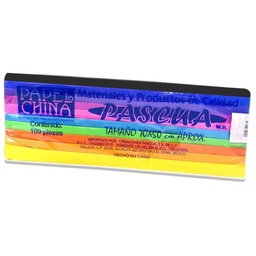 [PCHINO-FAS] ​Paquete C/100 Papel De China Pascua Fashion (C.40)