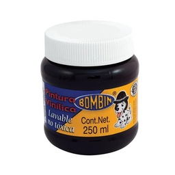 [7501139150824] Pintura Vinilica Bombin 250ml Negro (C.12)