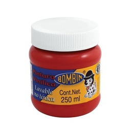 [7501139150879] Pintura Vinilica Bombin 250ml Rojo (C.12)