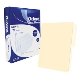 [PAQ100-M757] Paquete C/100 Folder Carta Oxford 0087CAR