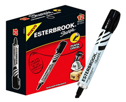 [PAQ12-0027NE] Paquete C/12 Marcador Permanente Esterbrook Sharpie Negro