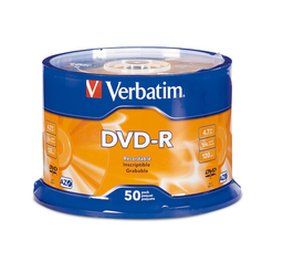 [DVDVEL-50] 50 Dvd-r  Logo Verbatim 4.7 Gg 120Min 16X