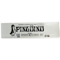 [PAQ10-CREPEBLANCO] Paquete C/10 Papel Crepe Pinguino Blanco