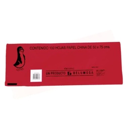 [PAQ100-CHROJOBAND] Paquete C/100 Papel De China Pinguino Rojo Bandera 50X75cm
