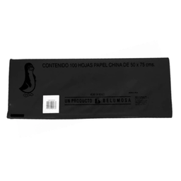 [PAQ100-CHNEGRO] Paquete C/100 Papel De China Pinguino Negro 50X75cm