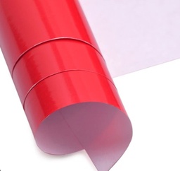 [EL0037] Paquete C/25 Papel Lustre Rojo 50x70