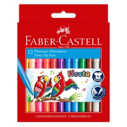 [7754111002905] Marcador Agua Fiesta Faber Castell set c/12
