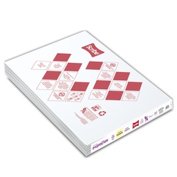 [PAQ100-0043] Paquete C/100 Cartulina Blanca Bristol Scribe 50x65 160g