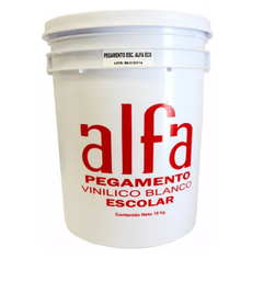 [PAQ18-PEGBCO1] Cubeta C/18 Litros Pegamento Blanco Alfa