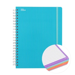 [BKUARPRY] Libreta Book Universitaria 200 Hojas Rayada Printaform Arcoíris Pastel (C.6)