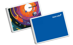 [PAQ12-0166] Paquete C/12 Cuaderno Espiral Forma Italiana Estrella Cuadro 7mm 50 Hojas