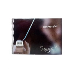 [PAQ8-0055] Paquete C/8 Cuaderno Espiral Forma Italiana Estrella Pautado 50 Hojas