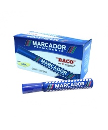 [PAQ12-7501174999310] Marcador Permanente Baco Azul (copia)