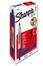 [PAQ12-0174AZ] Marcador Permanente Sharpie Twin Azul 2 Pntas (copia)