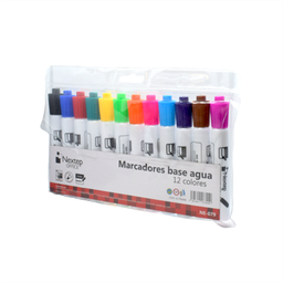 [NE-079] Marcador Base Agua Estuche C/12 Colores Nextep (C.48)