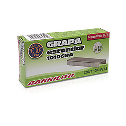 [PAQ4-1010GBA] Paquete C/4 Grapas Barrilito Estandar 1010 Caja C/5000