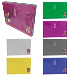 [PAQ12-PA-SOHOF-SUR] Paquete C/12 Sobre Plastico Pascua Oficio Horizontal  Con Hilo