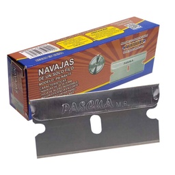 [PAQ100-PA-NAV1F] Paquete C/100 Navaja de un Filo Pascua