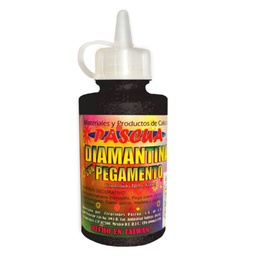 [PAQ6-8PEG550007] Paquete C/6 Pegamento Con Diamantina Pascua Negro