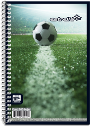 [PAQ10-0052] Paquete C/10 Libreta Estrella Espiral 1/8 Raya 100 Hojas