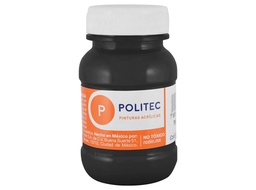 [7501139163015] Caja Con 6 Pintura Acrílica Politec Negro Intenso 100ml
