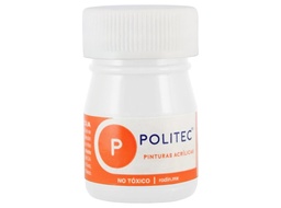 [7501139136156] Caja Con 12 Pintura Acrílica Politec Blanco Titanio 20ml