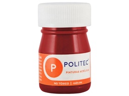 [7501139136231] Caja Con 12 Pintura Acrílica Politec Rojo Toluidino 20ml