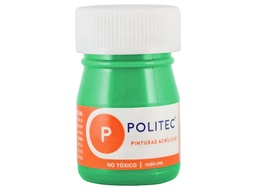[7501139136262] Caja C/12 Pintura Acrílica Politec Verde Claro 20ml