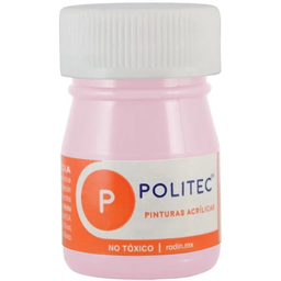 [7501139136408] Caja Con 12 Pintura Acrílica Politec Rosa Pastel 20 Ml