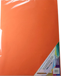 [PAQ10-PE-CAIR10KA] Paquete C/10 Cartulina  Naranja Iris Pascua 165G 50X65