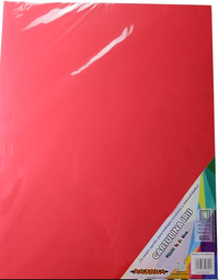 [PAQ10-PE-CAIR10HA] Paquete C/10 Cartulina Roja Iris Pascua 165G 50X65