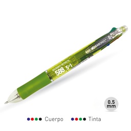 [PAQ12-FB588] Paquete C/12 Bolígrafo Sabonis 4 Colores + Portaminas .5 FB588 (E.12)