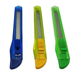 [NE-179] Paquete C/12 Cutter Plástico Chico Navaja 9mm NE-179 Nextep