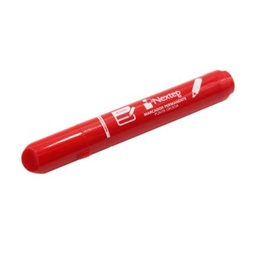 [NE-075] Paquete C/12 Marcador Permanente Punta Gruesa Cincel 4mm Rojo NE-075 Nextep