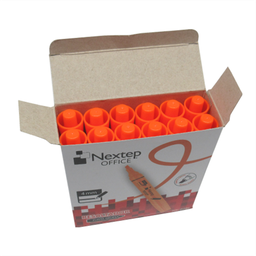 [NE-079J] Paquete C/12 Marcatextos Naranja NE-079J Nextep