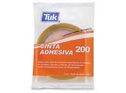 [PAQ24-260010] Caja C/24 Cinta Adhesiva Tuk 200 Transparente 24mm x 65m