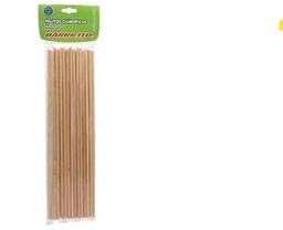 [PM3005] Paquete C/25 Palito Cilíndrico de Madera PM6008 (E.24)