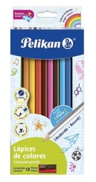 [30330300] Caja De Colores Pelikan Largos C/12 Redondos