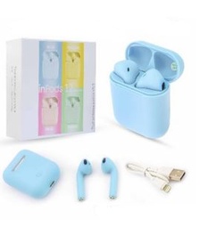 [I12SB] Audífonos Inalámbricos I12SB Bluetooth Y Manos Libres Azul Cielo Link Bits (C.100)