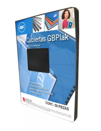 [P3559] Paquete C/25 Juegos Cubierta Para Engargolar Carta Humo GBPLAK (C.10)