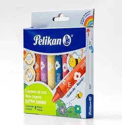 [50700200] Pelicrayones Extra Jumbo Redondo C/8 Colores Surtidos