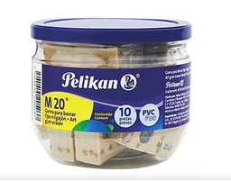 [06150210] Goma Migajón M20 Pelikan Barril C/10 Pz.