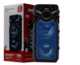 [VB350T] Bocina Doble 3 Pulgadas VB350T Bluetooth Radio FM Luces Led Multicolor Link Bits (C.50)